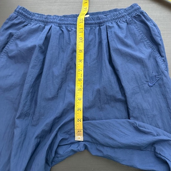 Nike Blue Elastic Waist Zip Ankle Windbreaker Activewear Joggers Size Medium - Picture 11 of 12